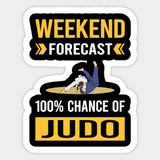 Weekend Forecast Judo Sticker